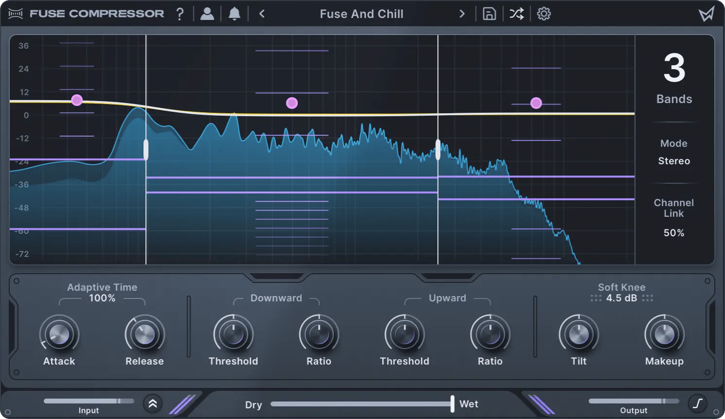 Fuse Compressor home screen