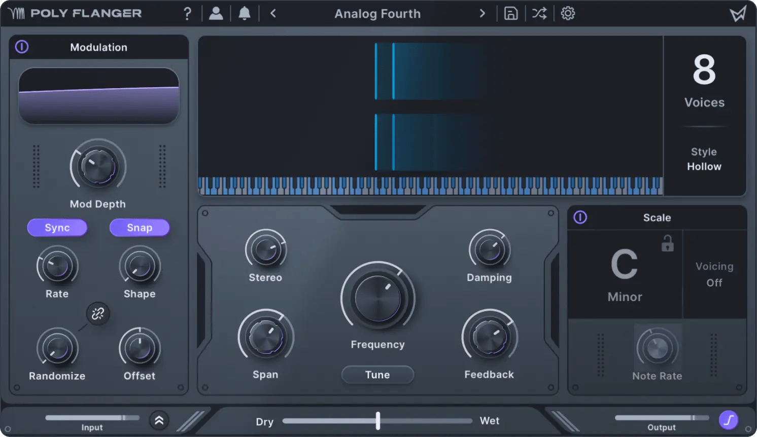 Poly Flanger home screen